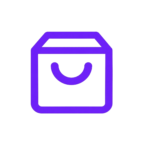 Minimalist Purple Package Icon